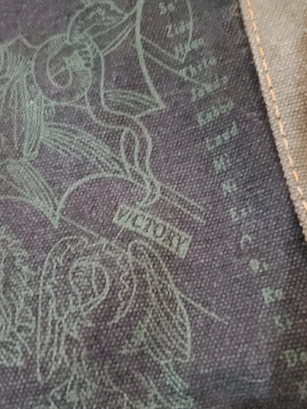 True Religion Canvas Duffel Bag in Black and Olive Trim